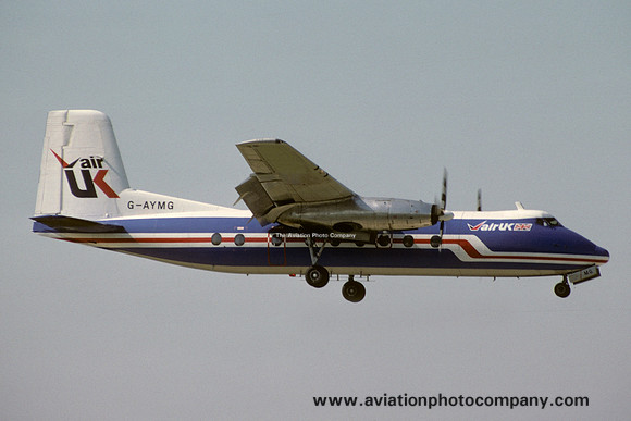 Air UK Handley Page Herald G-AYMG (1980)