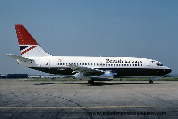 British Airways Boeing 737-236(A) G-BGDI at Heathrow (1980)