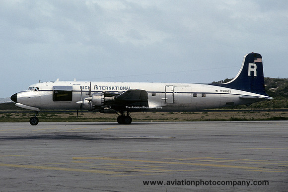 Rich International Airways Douglas DC-6A N43867 (1980)