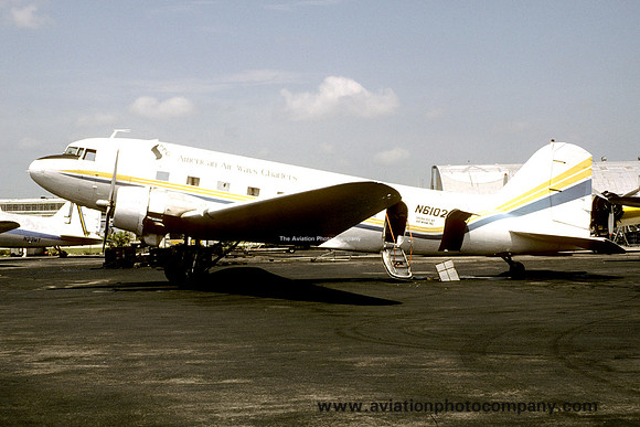 American Air Ways Charters Douglas DC-3A N6102 (1980)