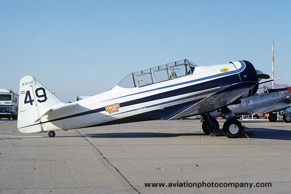 North American SNJ-5 Texan N21JD at Reno (1979)