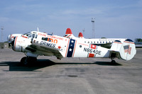 Grimes Flying Lab Foundation Beech 18 (C-45H) N8640E at Prestwick (1975)