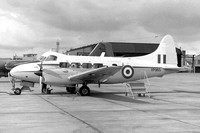 RAF 207 Squadron De Havilland Devon C.2 VP965 at RAF Leuchars (1976)