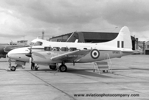RAF 207 Squadron De Havilland Devon C.2 VP965 at RAF Leuchars (1976)