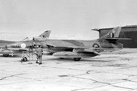 RAF 58 Squadron Hawker Hunter FGA.9 XG252/87 at RAF Lossiemouth (1976)
