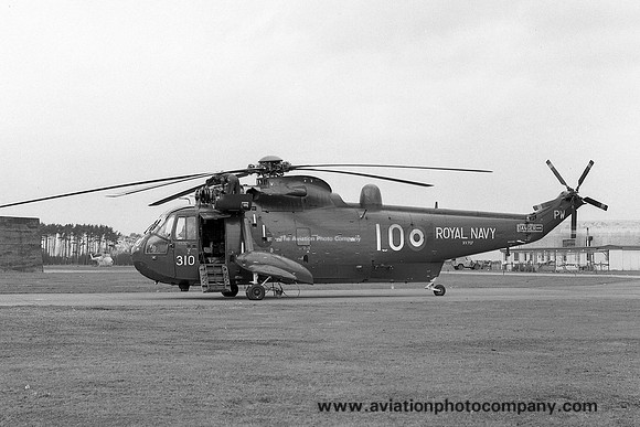Royal Navy 819 Squadron Westland Sea King HAS.1 XV707/PW310 at RAF Lossiemouth (1976)