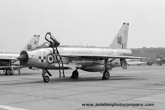 RAF 56 Squadron English Electric Lightning F.3 XP702/U at RAF Wattisham (1976)