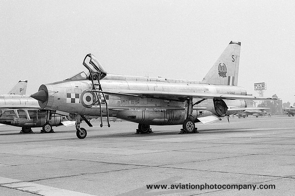RAF 56 Squadron English Electric Lightning F.6 XS897/S at RAF Wattisham (1976)