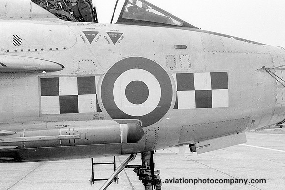 RAF 56 Squadron English Electric Lightning F.6 at RAF Wattisham (1976)