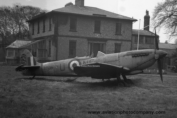 RAF Supermarine Spitfire XVI TD135 displayed at Tynemouth