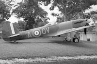 RAF Supermarine Spitfire F.24 PK683/A-QV displayed at RAF Changi