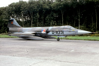 Dutch Air Force UFO Lockheed F-104G Starfighter D-8331 (1987)