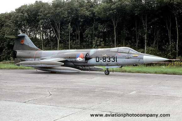 Dutch Air Force UFO Lockheed F-104G Starfighter D-8331 (1987)