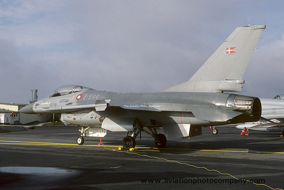 Danish Air Force GD F-16A Fighting Falcon E-599 (1987)