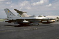 Belgian Air Force 10 Wing GD F-16BM Fighting Falcon FB-20 at Rhein Main AB (1987)