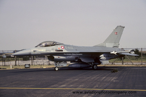 Danish Air Force Esk 730 GD F-16A Fighting Falcon E-602 (1987)