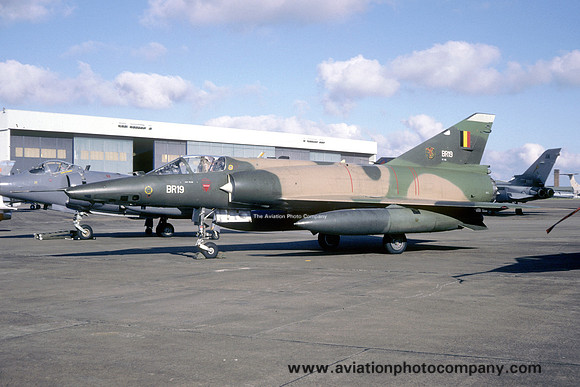 Belgian Air Force 2 Wing 42 Squadron Dassault Mirage 5BR BR19 at RAF St Mawgan (1987)