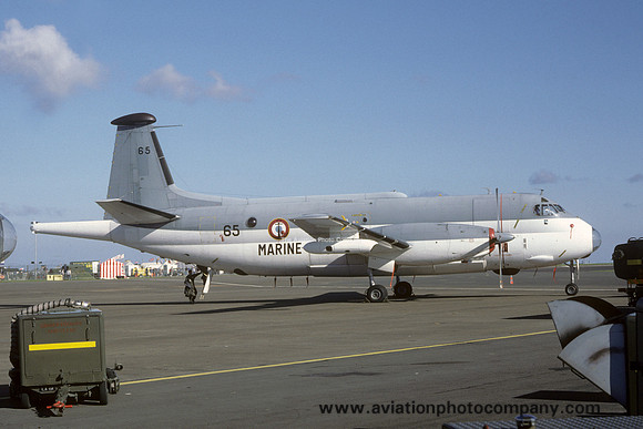 French Navy 23F Breguet Atlantic 65 at RAF St Mawgan (1987)