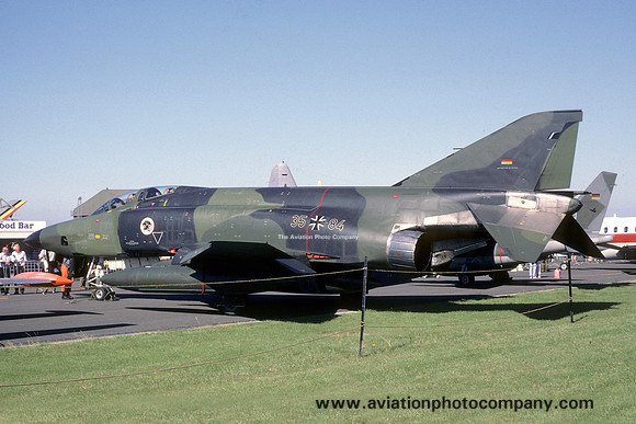 German Air Force AKG52 McDonnell RF-4E Phantom 35+84 at RAF St Mawgan (1987)