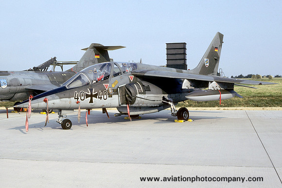 German Air Force JBG49 Dassault/Dornier Alpha Jet 40+40 (1987)