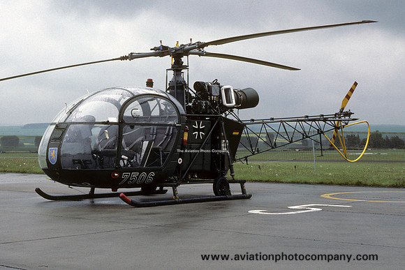 German Army MFS5 Sud Alouette II 75+06 (1987)