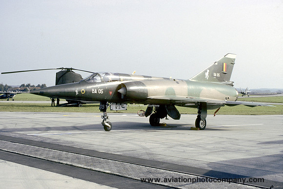 Belgian Air Force 3 Wing 1 Squadron Dassault Mirage 5BA BA05 (1987)