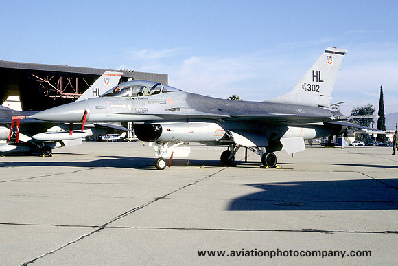 USAF 388 TFW 16 TFS GD F-16A Fighting Falcon 79-0302/HL (1980)