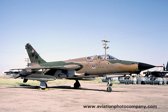 USAF 35 TFW 562 TFS Republic F-105G Thunderchief 63-8276/WW at MASDC Davis Monthan (1980)