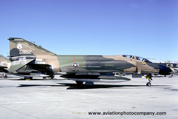 USAF Louisiana ANG 122 TFS McDonnell F-4C Phantom 64-0852 at Nellis AFB (1980)