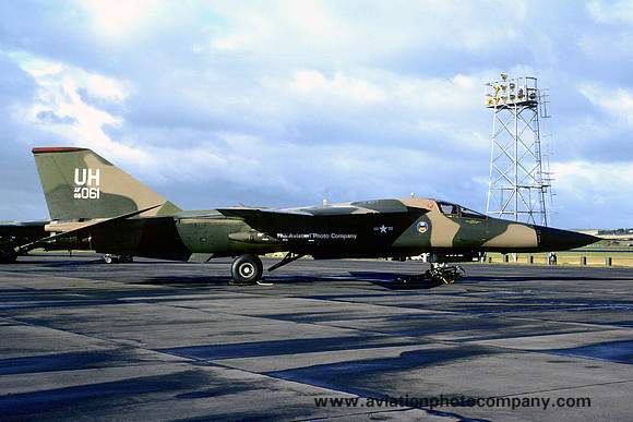 USAF 20 TFW 77 TFS GD F-111E Aardvark 68-0061/UH at RAF Lossiemouth (1977)