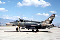 USAF Michigan ANG 107 TFS North American F-100D Super Sabre 55-3593 (1976)
