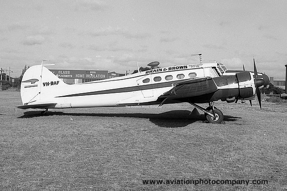 Brain and Brown Avro 652A Anson I VH-BAF (1976)