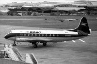 BOAC Vickers Viscount V.701 G-AMON at Prestwick (1974)
