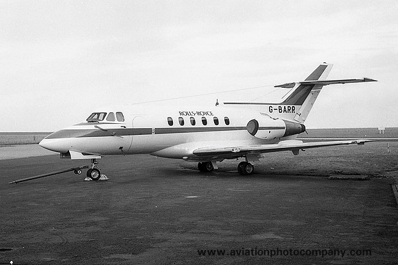 Rolls Royce Ltd Hawker Siddeley HS.125-600B G-BARR (1975)