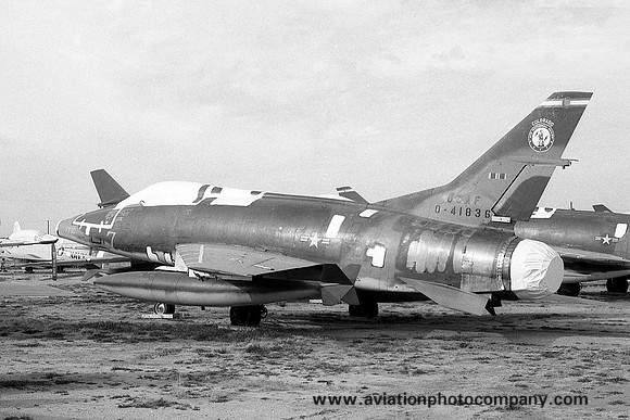 USAF Colorado ANG 120 TFS North American F-100C Super Sabre 54-1836 at MASDC Davis Monthan (1972)