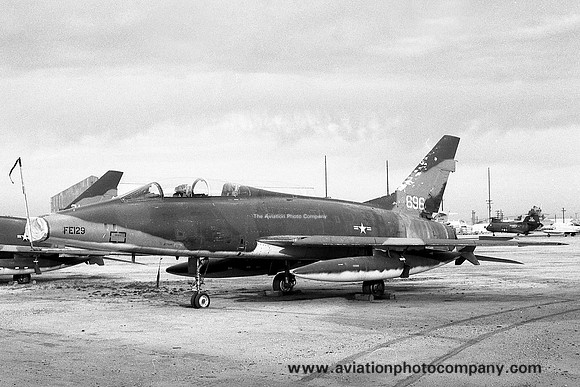 USAF North American F-100F Super Sabre 56-3896 at MASDC Davis Monthan (1976)