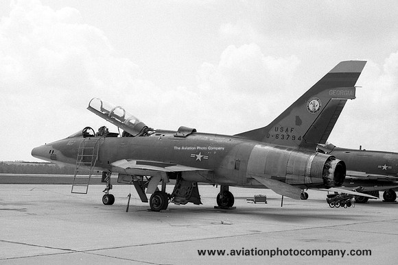 USAF Georgia ANG 128 TFS North American F-100F Super Sabre 56-3794