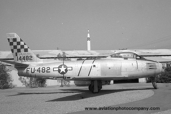 US Air Force North American F-86E Sabre 51-4482 at the Tallmantz Aviation Museum (1965)