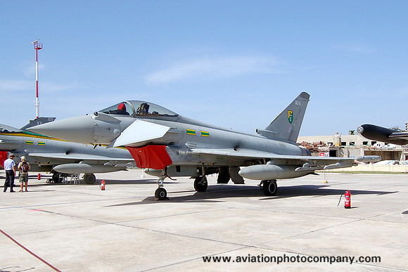 RAF 3 Squadron BAE Typhoon FGR.4 ZJ920/QO-A at Malta Luqa IAP (2012)