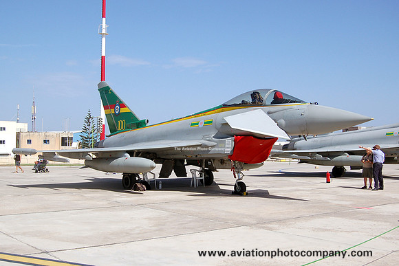 RAF 3 Squadron BAE Typhoon FGR.4 ZJ936 at Malta Luqa IAP (2012)