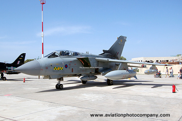 RAF 31 Squadron Panavia Tornado GR.4 ZA395/009 at Malta Luqa IAP (2012)