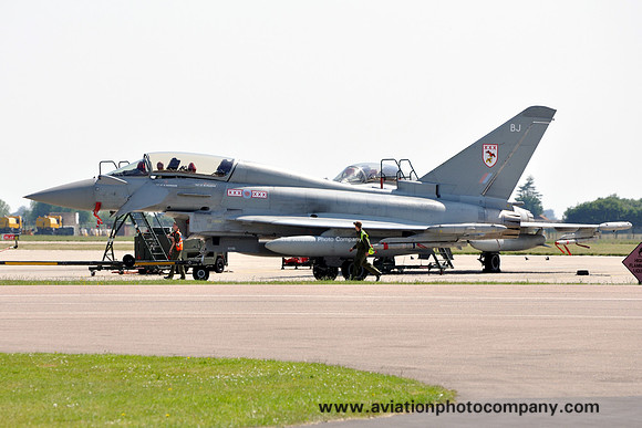 RAF 29 Squadron BAE Typhoon T.3 ZJ901/BJ at RAF Coningsby (2012)