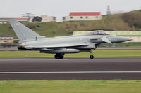 RAF BAE Typhoon FGR.4 ZK433 at Lajes (2025)