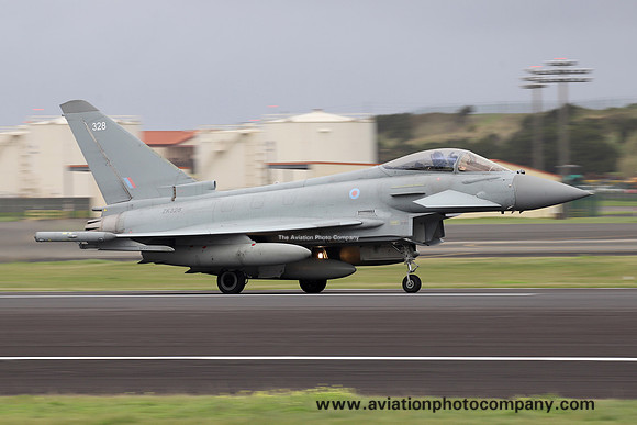 RAF BAE Typhoon FGR.4 ZK328 at Lajes (2025)
