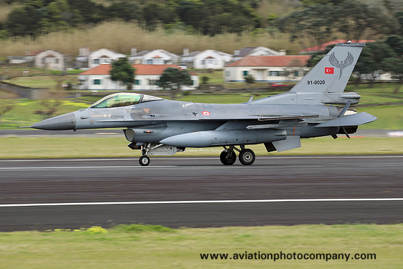 Turkish Air Force 132 Filo GD F-16C Fighting Falcon at Lajes (2025)