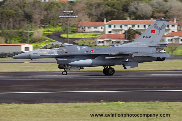 Turkish Air Force 132 Filo GD F-16C Fighting Falcon at Lajes (2025)