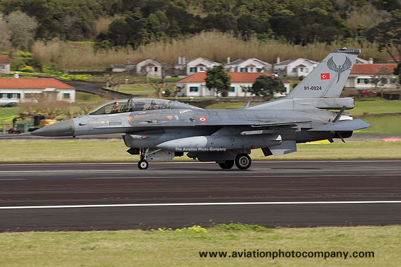 Turkish Air Force 132 Filo GD F-16C Fighting Falcon at Lajes (2025)