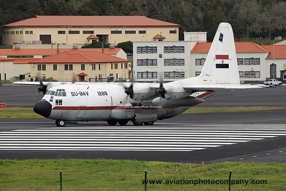 Egyptian Air Force Lockheed C-130H Hercules 1289/SU-BAV at Lajes (2025)