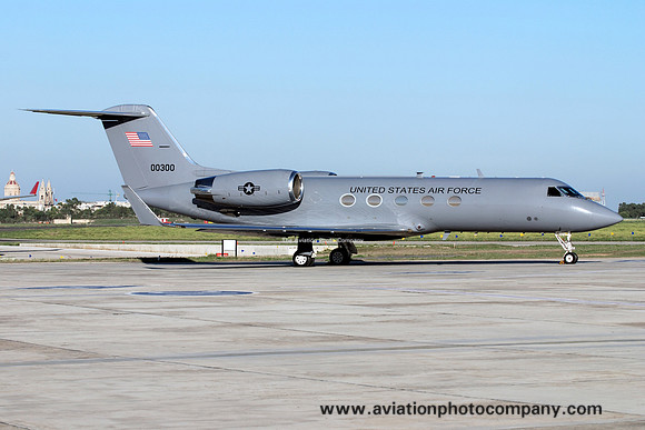 USAF 86 AW 76 AS Gulfstream C-20H 90-0300 at Malta Luqa IAP (2012)