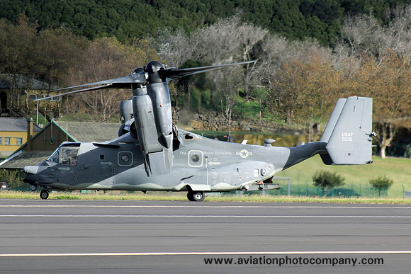 USAF Bell-Boeing CV-22B Osprey 08-0035 at Lajes (2012)